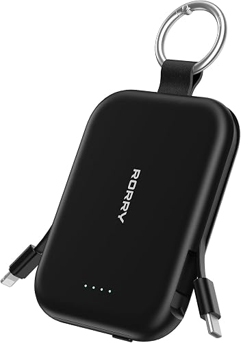 RORRY Power Bank 5000mAh Pila Portatil Bateria Recargable para Celular