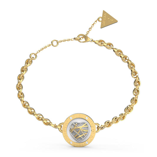 GUESS Pulsera para mujer heart cage