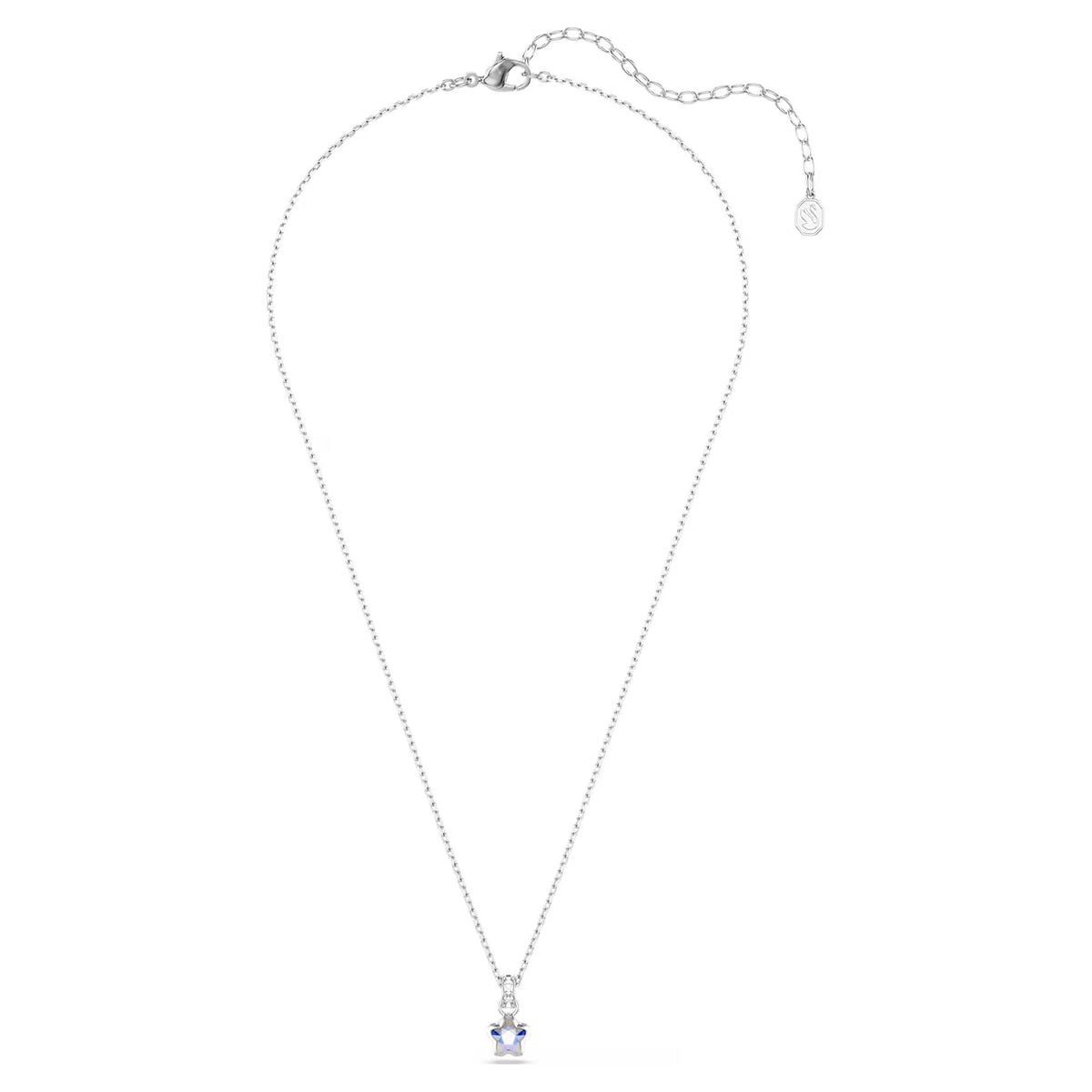 Colgante Chroma, Tallas mixtas, Estrella, Blanco, Acabado en rodio