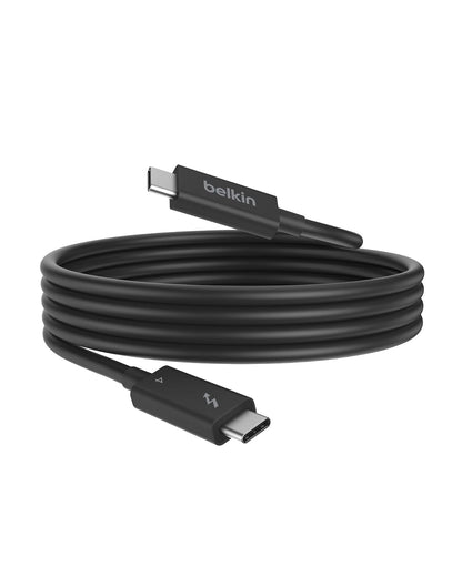 Belkin Cable Thunderbolt 4 Certificado | 1M (3.3FT), USB-C, 100W PD, USB 4, TB4/TB3 Compatible