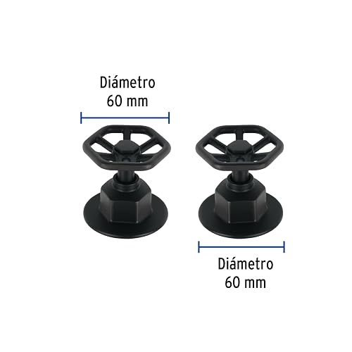 Foset Tubig TBMR-61M, Juego de 2 manerales para regadera tipo volante color negro líneaTubig