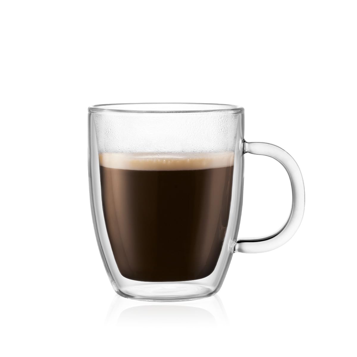 Bodum Bistro Coffee Mug, 10 Ounce (2-Pack), Clear