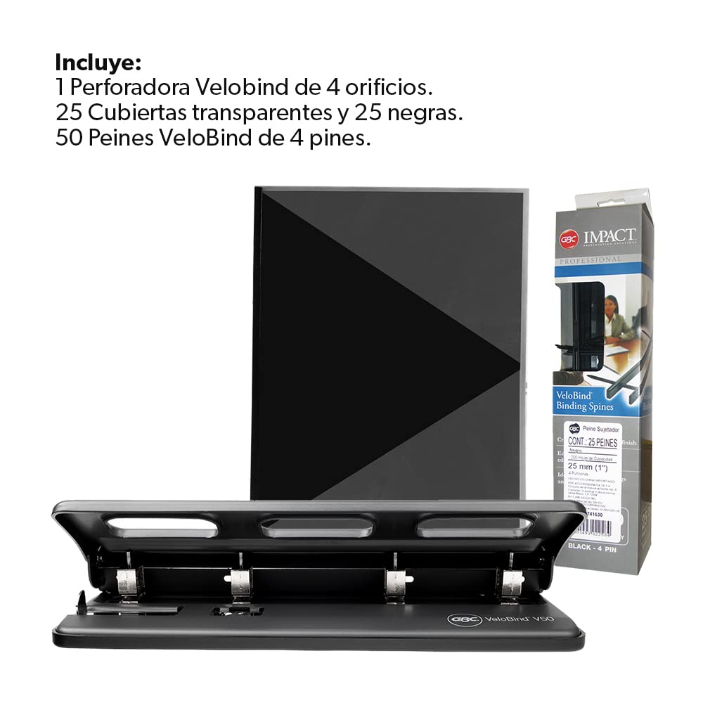 GBC VeloBind Kit Encuadernación Manual hasta 200 Hojas