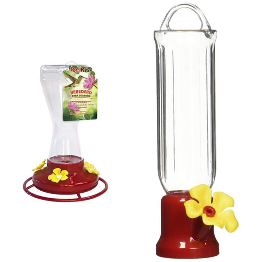 Red Kite Fancy Pets Bebedero Natural para Colibrí con Capacidad de 470 Milítros Bebedero Mini para Colibrí 68 Mililítros