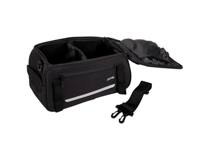 Zéfal Alforja para Porta Bulto Urbano Z Traveler Poliuretano 600D Fijación Universal, Color Negro, 9L