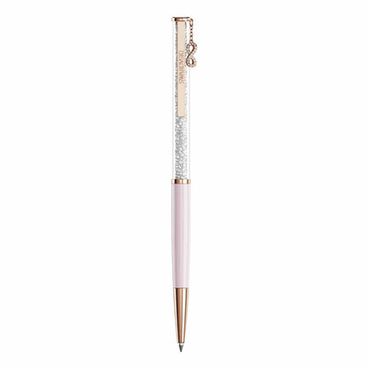 Swarovski Bolígrafo Crystalline Silk, Símbolo del infinito, Lacado rosa, baño tono oro rosa