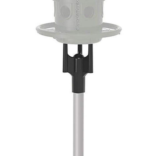 Adaptador de Poste de Ardilla para Montaje en Poste de Ardilla Buster Plus comedero para pájaros, Negro (alimentador no Incluido), diámetro Exterior de 1 Pulgada