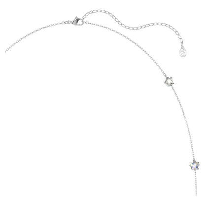 Collar Chroma, Estrella, Blanco, Acabado en rodio