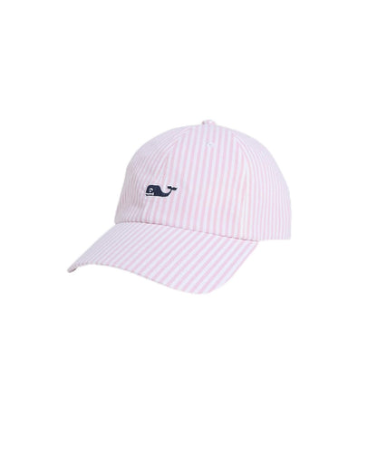 Vineyard Vines Womens Harbor Seersucker Baseball Hat Gorra de béisbol Mujer