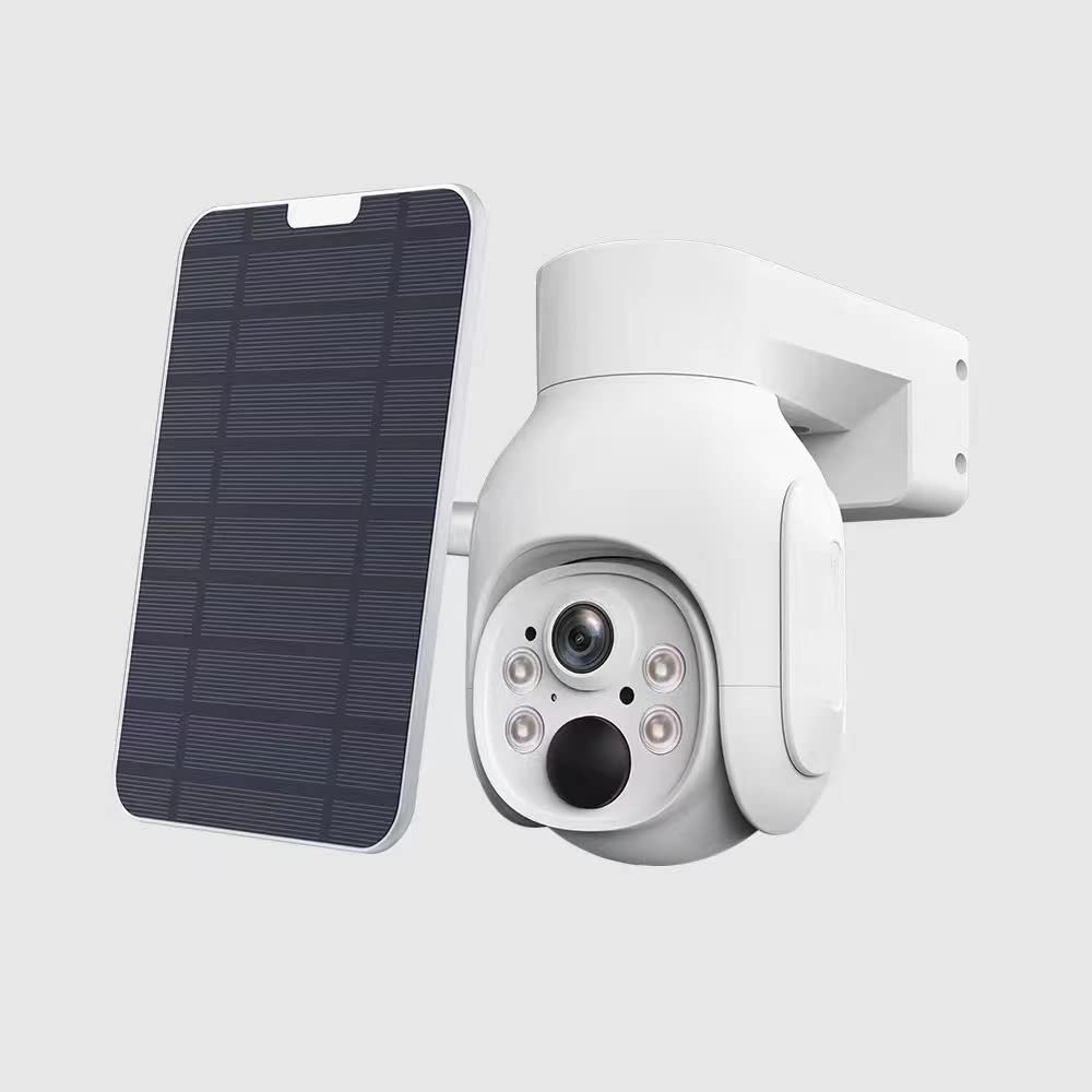 CIUEOARY Cámaras de Seguridad WiFi con Solar Alimentada, Full HD 3MP(2560 * 1440) Visión Nocturna with (visión 4G+ 64 G), Cámara Inalámbricas Al Exterior IP66