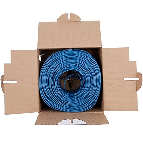 Intellinet RCKACC1200 Bobina, 305 m, Azul, Cat5E