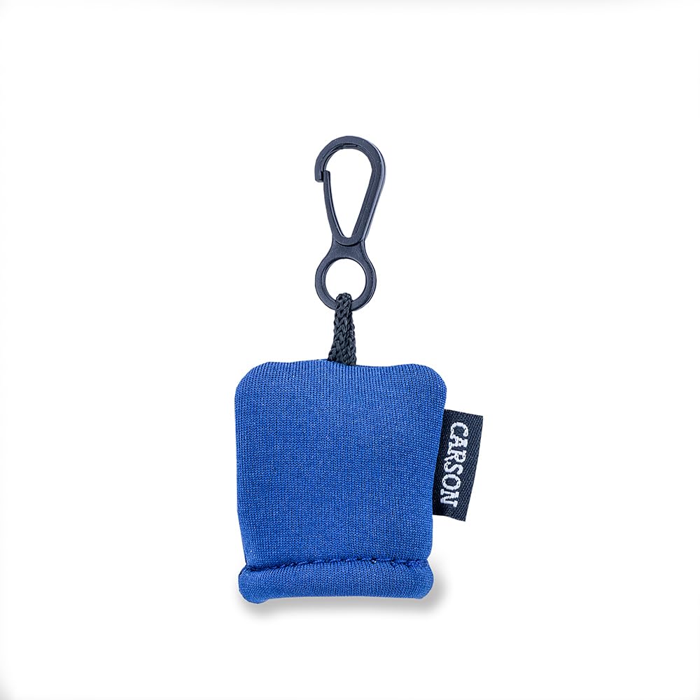 Carson Stuff-It - Sistema de Limpieza de Lentes de Microfibra para Lentes, Smartphones, tabletas, Lentes ópticas, cámaras y más, 6.25 x 6.25 Pulgadas, Color Azul (SN-40BUAM)