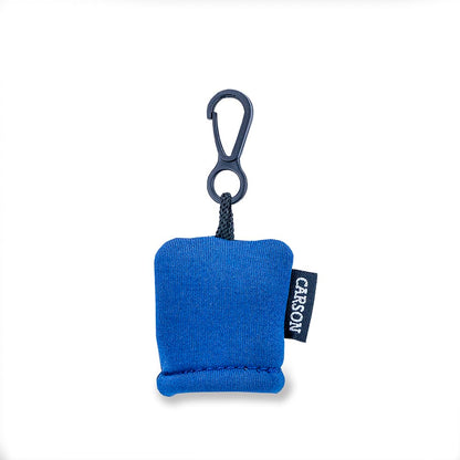 Carson Stuff-It - Sistema de Limpieza de Lentes de Microfibra para Lentes, Smartphones, tabletas, Lentes ópticas, cámaras y más, 6.25 x 6.25 Pulgadas, Color Azul (SN-40BUAM)