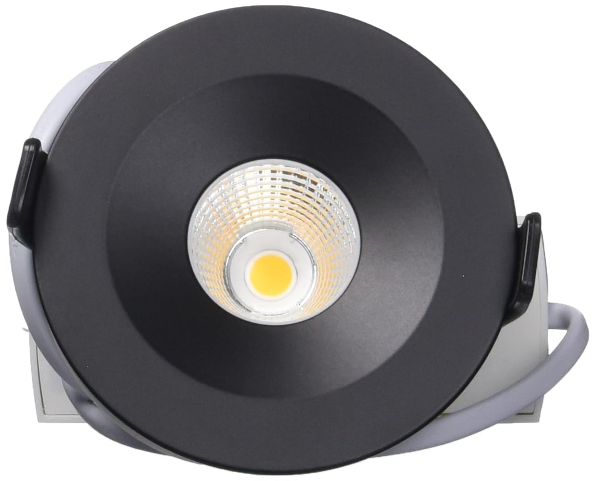 Tecnolite Lámpara Downlight LED Empotrable 9 W, Luz Suave Cálida, A Prueba de Vapor, LED integrado