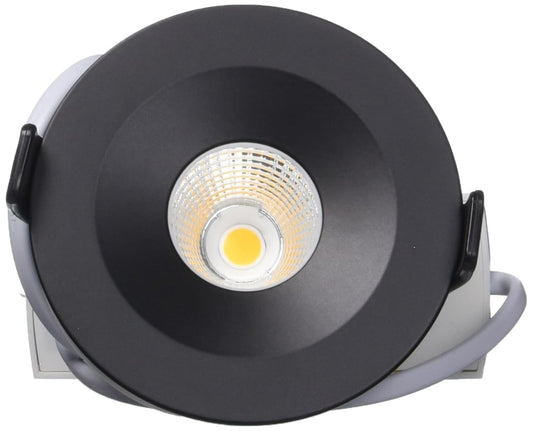 Tecnolite Lámpara Downlight LED Empotrable 9 W, Luz Suave Cálida, A Prueba de Vapor, LED integrado