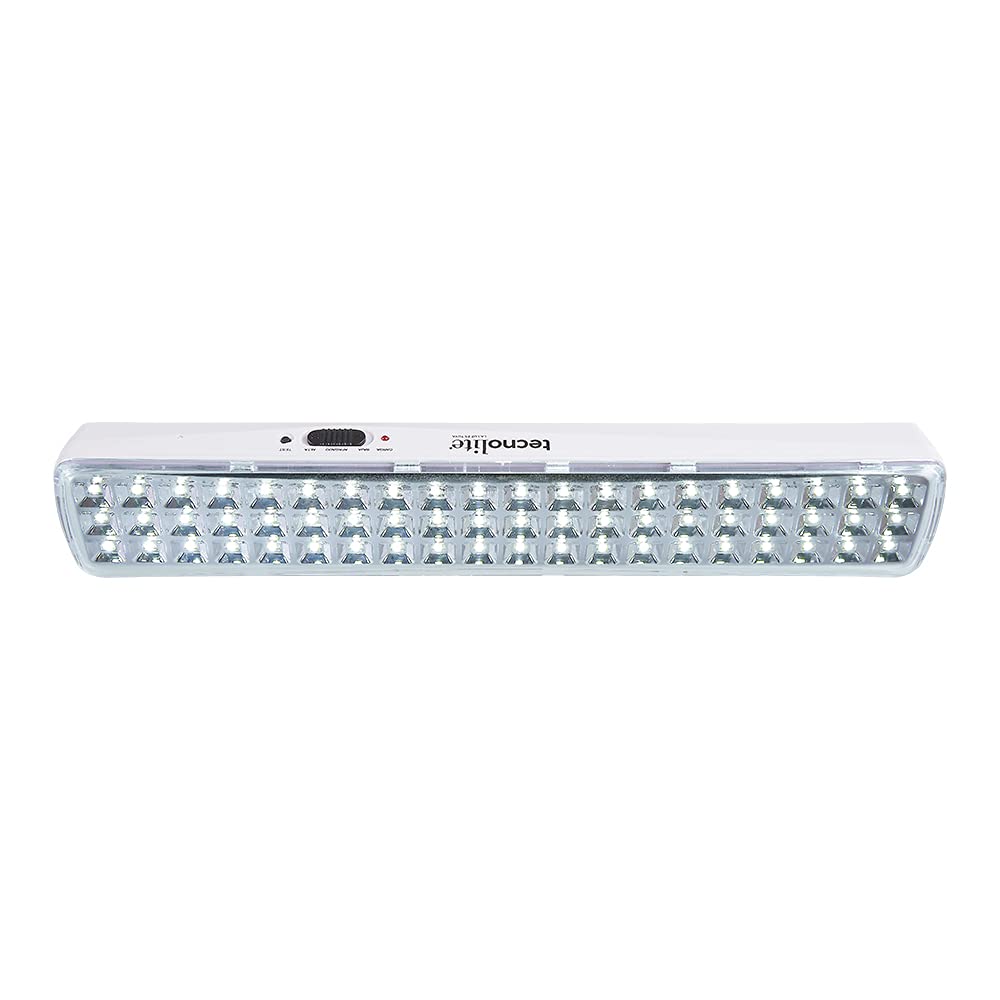 Tecnolite - Lámpara LED de Emergencia Portátil, Lámpara de Emergencia Recargable, Iluminación Interiores: Luz de Día 6500 k, 1 Watts, 180 Lumens,100 - 240 Volts.