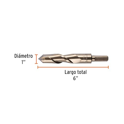 Truper BCT-1X6, Broca para concreto con cuerpo de acero al cromo, 1 x 6", Caja con 1 pieza