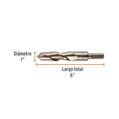 Truper BCT-1X6, Broca para concreto con cuerpo de acero al cromo, 1 x 6", Caja con 1 pieza