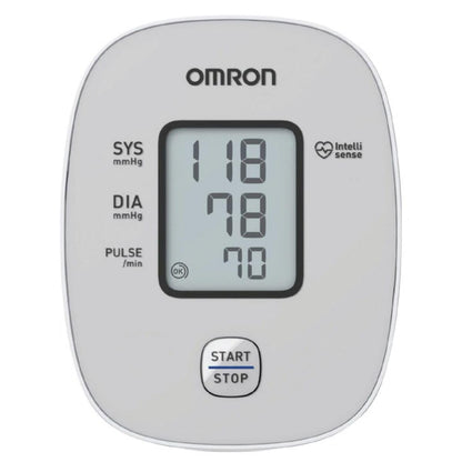 OMRON X2 Básico Baumanómetro de Brazo, Detecta Latidos Irregulares | Brazalete 22-42 cm con guía de ajuste. Detecta latidos irregulares. Memoria de última medición. Garantía 5 años.
