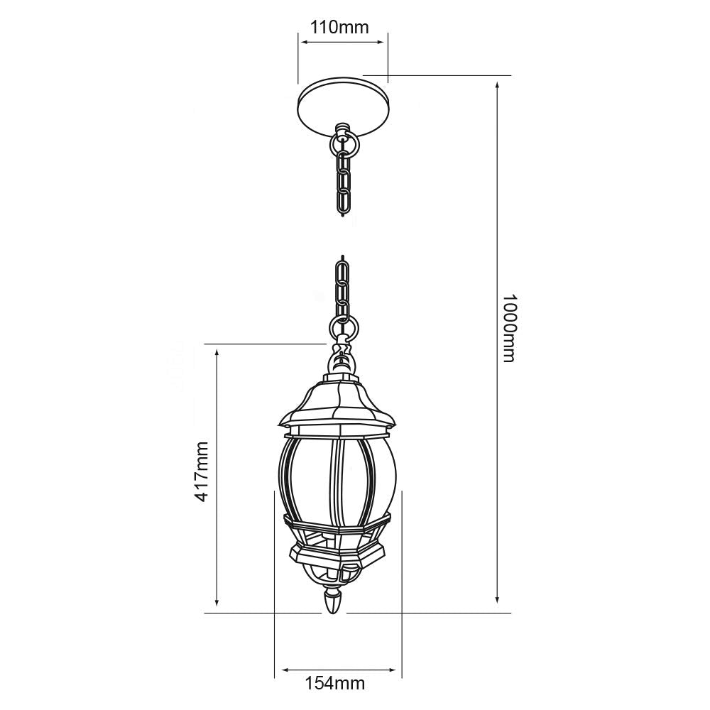 Tecnolite Farol de Exterior, color Blanco FTL-7356/B