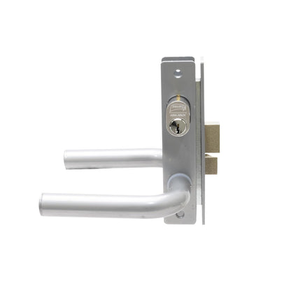 Phillips Cerradura Modelo Slim 570 Manija Redonda Para Puerta De Aluminio Plata