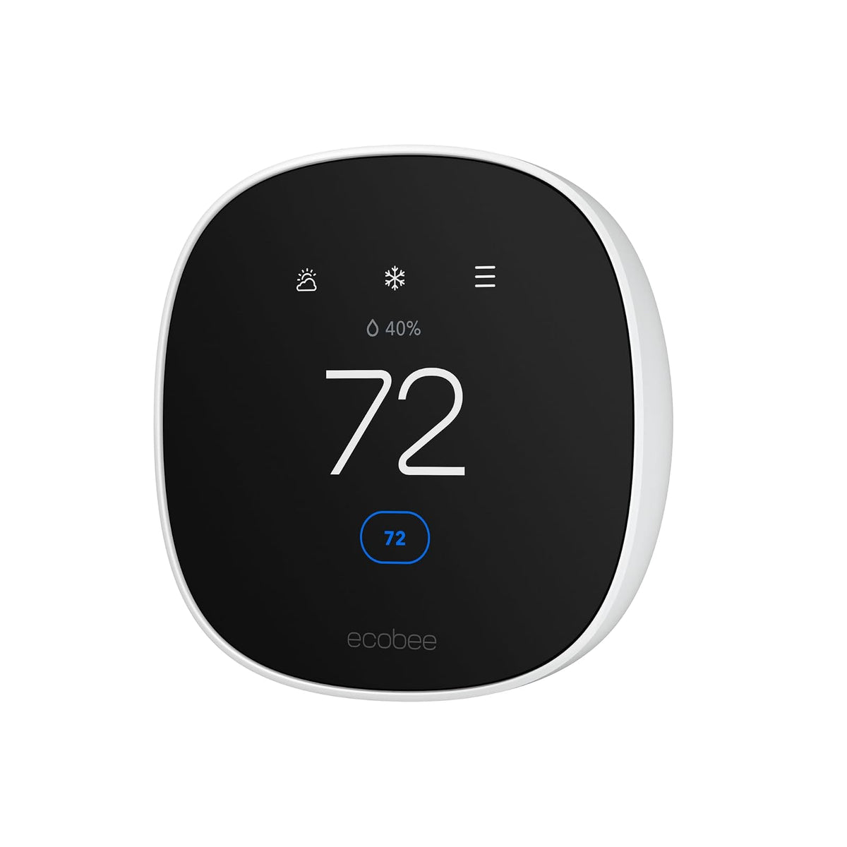 Ecobee Smart Thermostat Essential - Termostato Wi-Fi programable Certificado Energy Star - Funciona con Siri, Alexa y Google Assistant