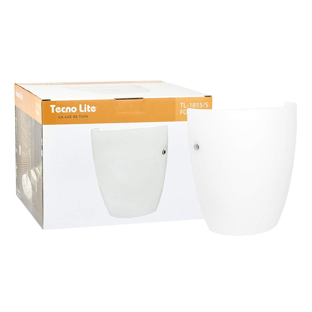 Tecnolite Lámpara Interior, Lámpara Moderna para Interior, Base E27, 100 - 240 V, Lámpara de Luz Moderna, Cristal Opalino