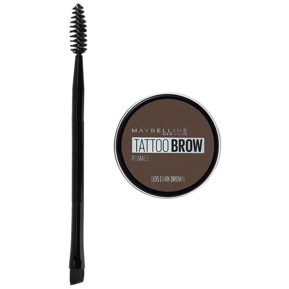 Maybelline Pomada para Cejas Brow Tattoo, Dark Brown, 3.7 g