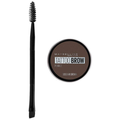 Maybelline Pomada para Cejas Brow Tattoo, Dark Brown, 3.7 g