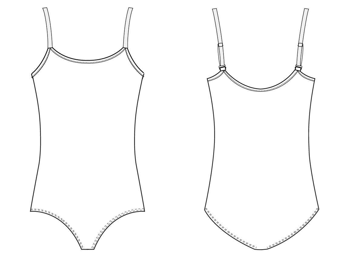 Bloch Dance - Maillot de Tirantes Ajustables para niñas
