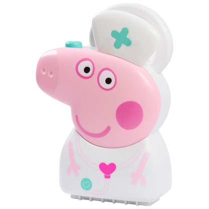 Peppa Pig Just Play - Juego de Fundas de chequeo con asa de Transporte, Kit médico de 8 Piezas para niños con Estetoscopio, Color Rosa