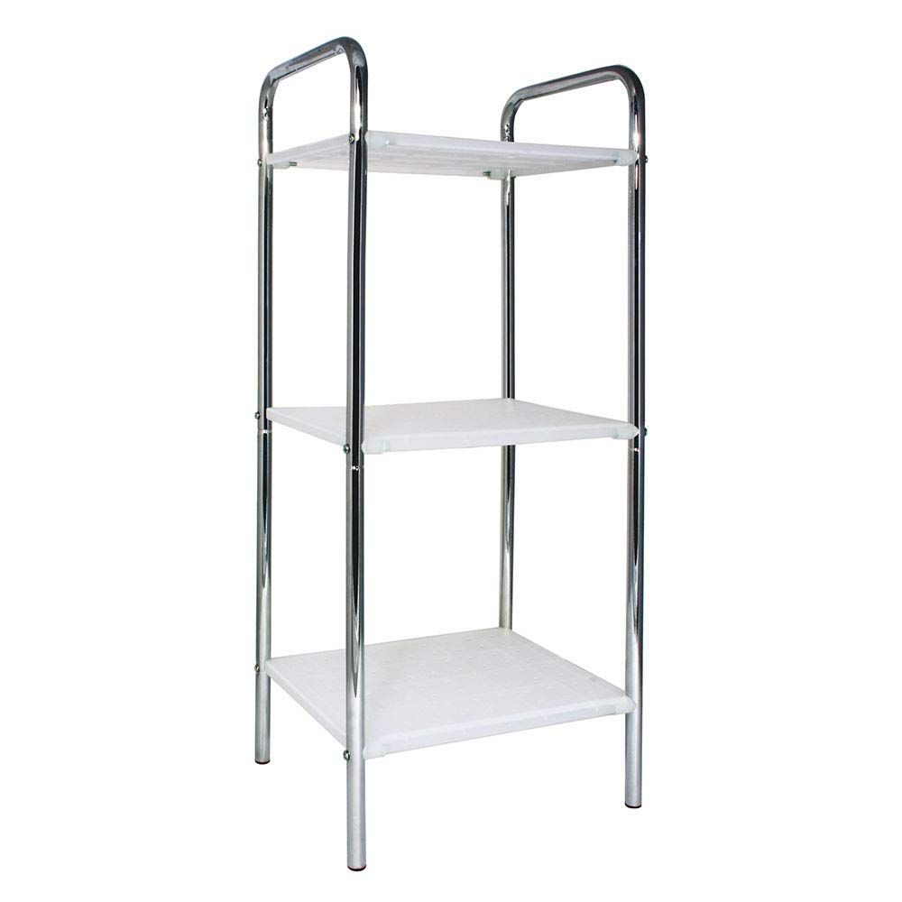 Art & Home Estante Cromado para baño con 3 charolas HB-5550