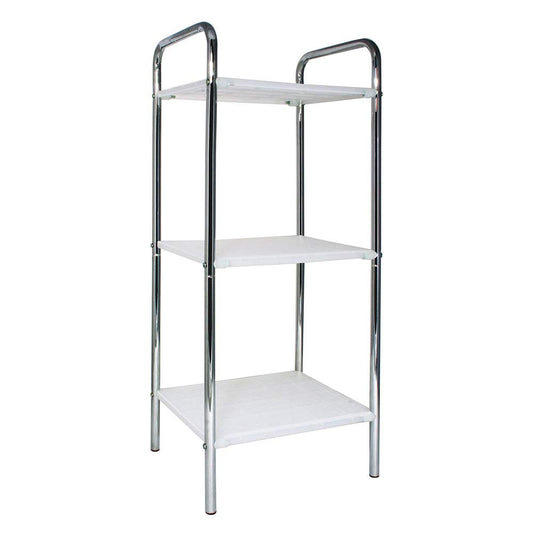 Art & Home Estante Cromado para baño con 3 charolas HB-5550