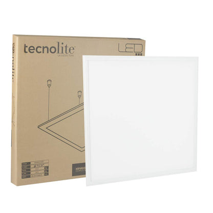 Tecnolite - Panel LED 2x2 Suspendido/Empotrable 40 W, Luz de Día, No atenuable, LED integrado
