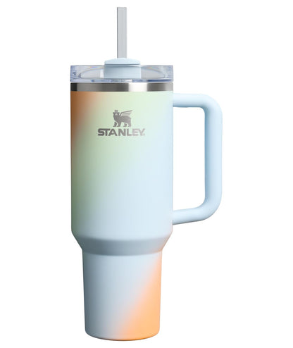 Stanley Quencher H2.0 Vaso con Popote y Tapa FlowState - 40 Ounces - Espiral Sunrise