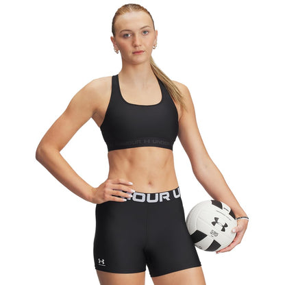 Under Armour Sports Bra de Entrenamiento Crossback Mid para Mujer - Negro (Black - Jet Gray - 001) - 1X