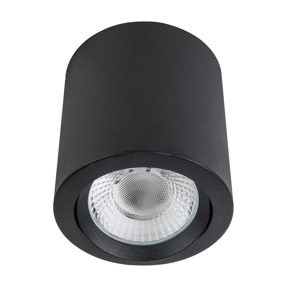 Tecnolite Lámpara Spot LED de Sobreponer Dirigible 20 W, Luz Suave Cálida, Atenuable, LED integrado