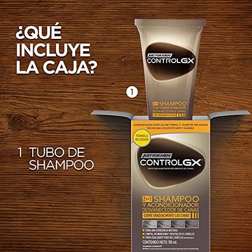 Just For Men Control GX Shampoo Desvanecedor Canas Hombre 3 Pack 118 ml
