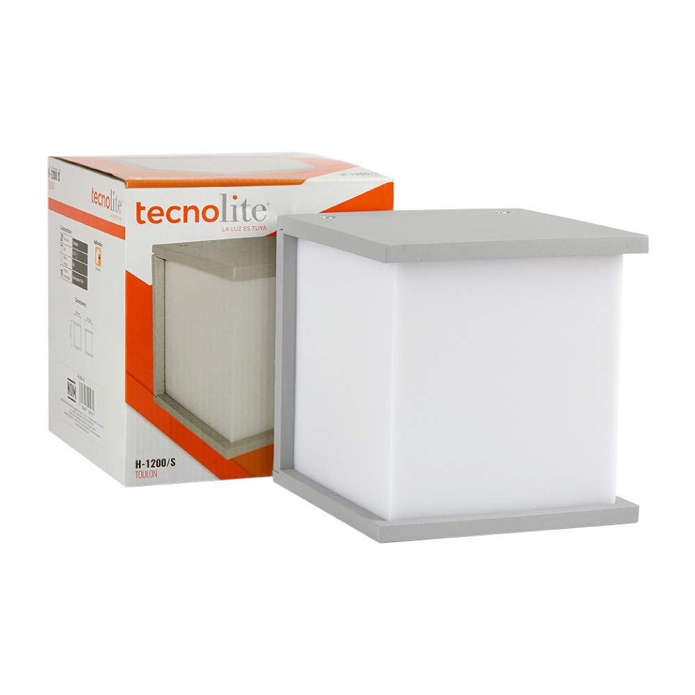 Tecnolite - Lámpara de Pared Arbotante Exterior, Potencia Máx. 60 W, Base E27, IP45, No incluye foco