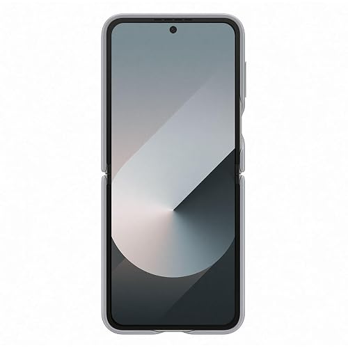 Samsung Galaxy Flip6 Flap Vegan Leather Case Color: Gris
