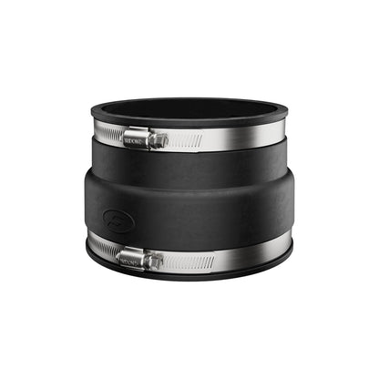 Fernco P1051-66 Acoplamiento flexible de tubo de PVC de 6 pulgadas para hormigón de asbesto o hierro dúctil a arcilla, conexiones de residuos de plástico o acero
