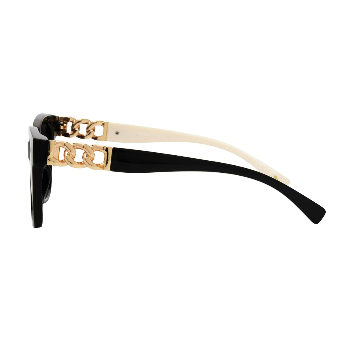 Nine West Katia - anteojos de sol cuadradas para mujer, Negro -, 55 mm