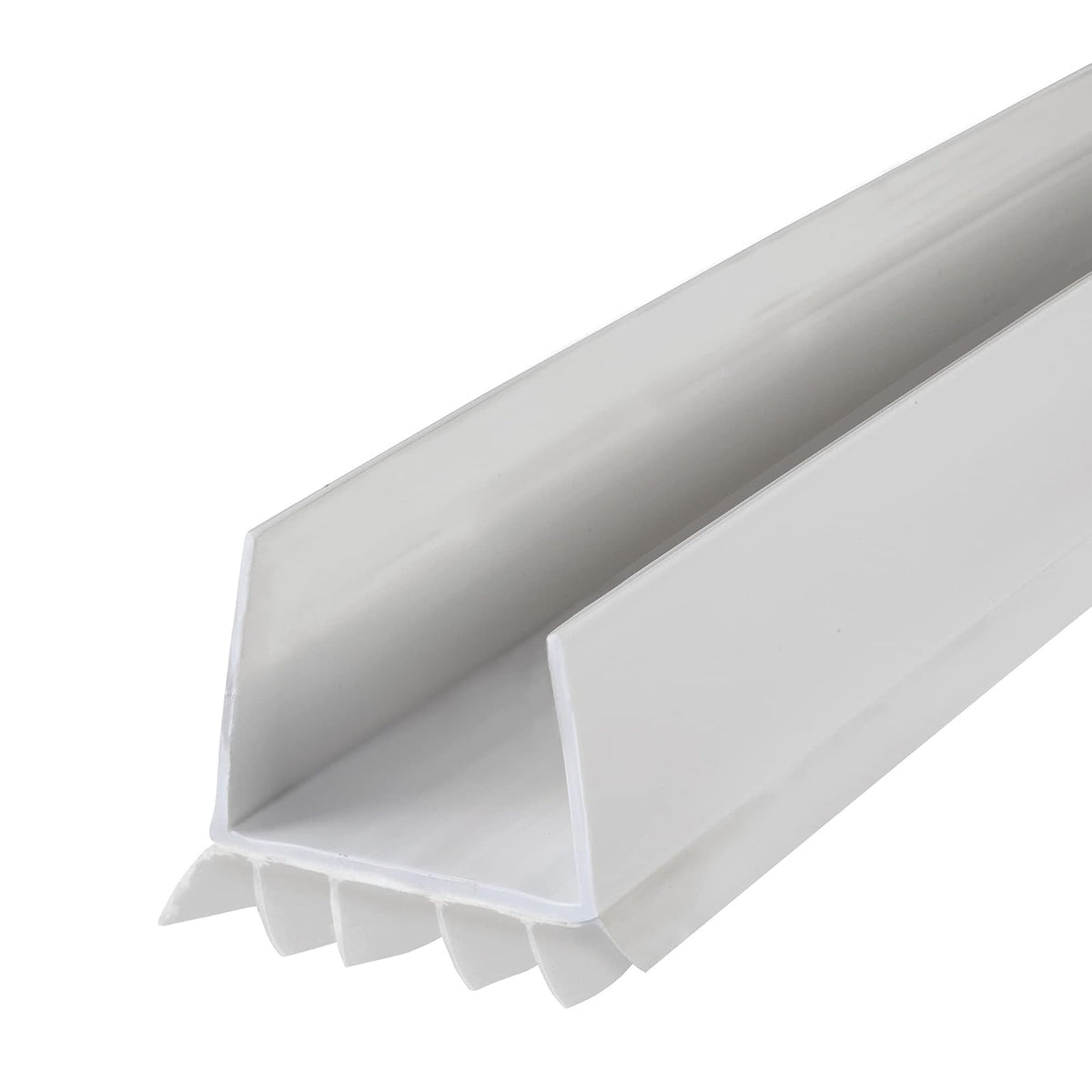 M-D Building Cinch® Sello deslizante debajo de la puerta en forma de U | Vinilo rígido y flexible, bloquea las corrientes de aire, humedad y polvo, ajuste de compresión, no requiere hardware