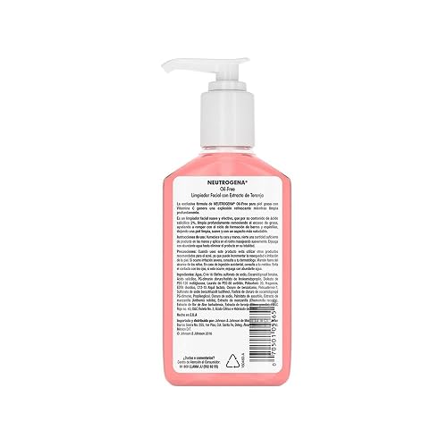 Neutrogena Oil free Gel Limpiador Facial Toronja Ácido Salicílico 177 ml