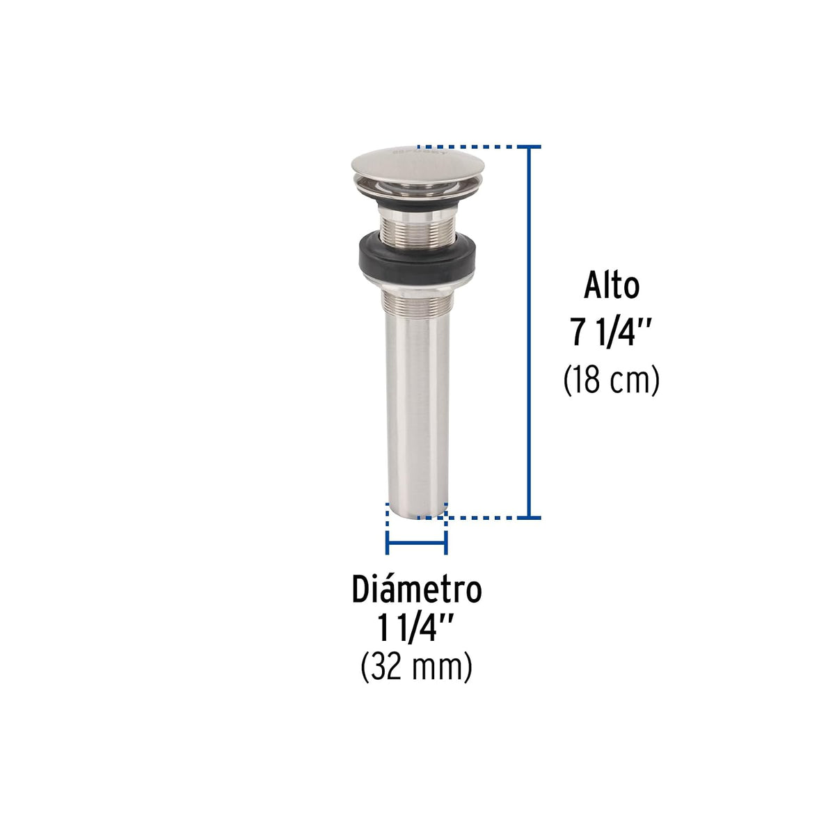 Foset CE-226SN Contra, sin rebosadero, hongo, satín
