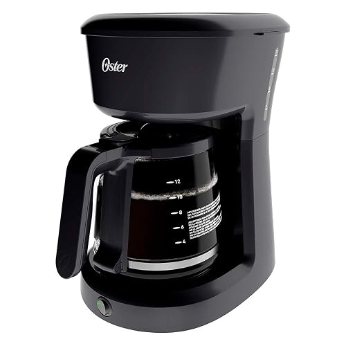 Cafetera de 12 tazas Oster® negra sistema de switch BVSTDCS12B013 | Sistema de switch, Negro, BVSTDCS12B013