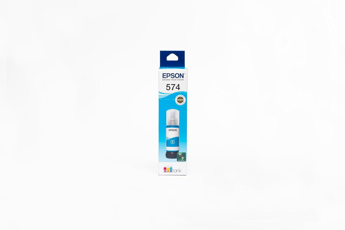 Epson Botella de Tinta Color Cian T574 65 mililitros para Impresora L8050