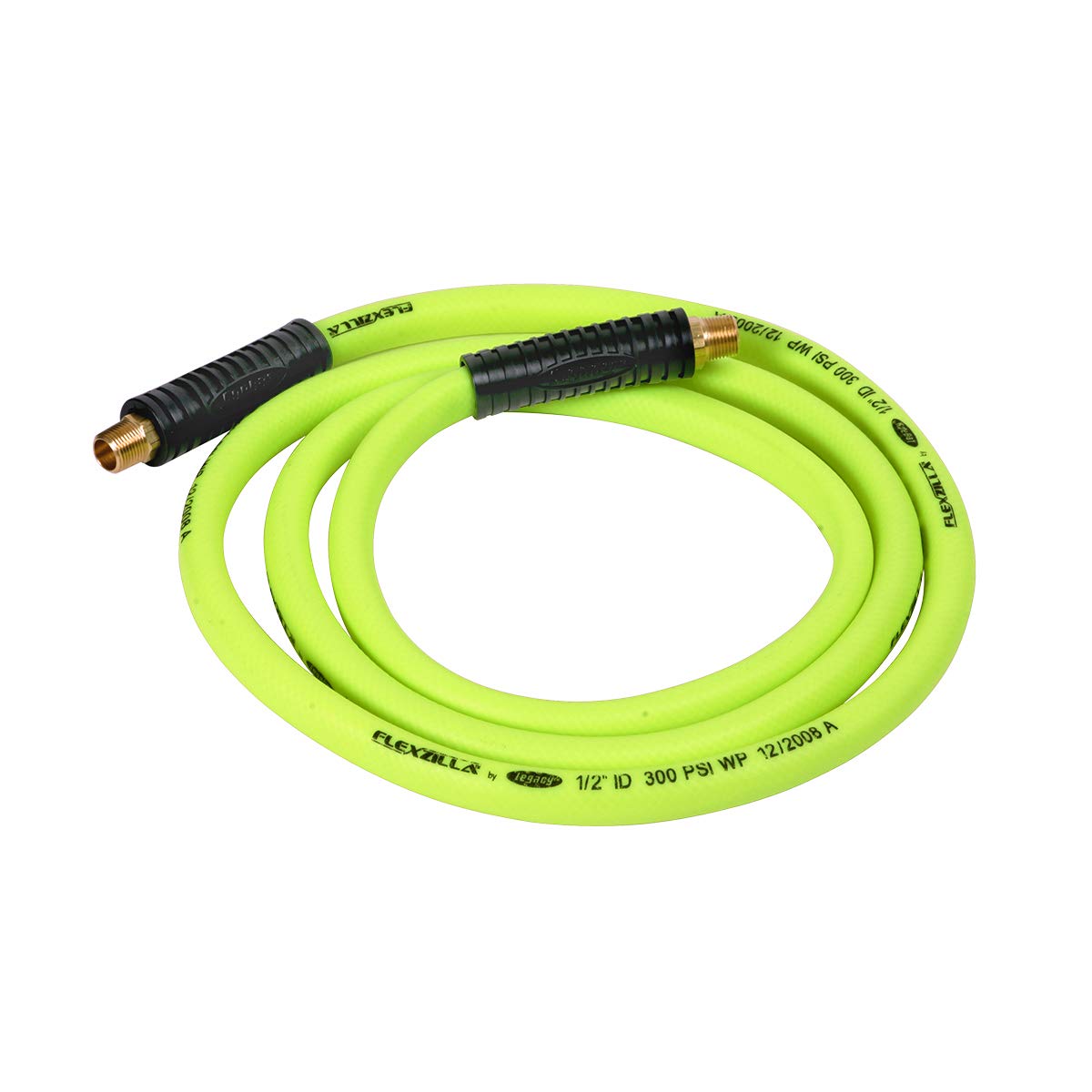 Flexzilla Manguera de Aire Giratoria 1/2" x 6 Pies - 1 - 2" (inch) x 8' (feet) - 3 - 8" NPT Ends