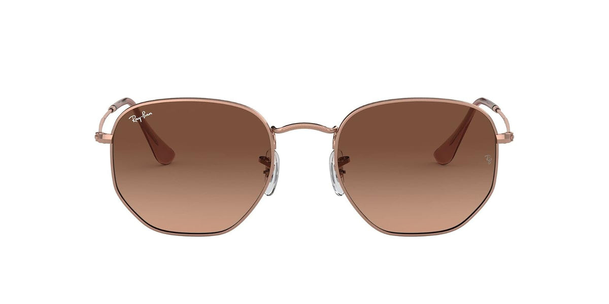 Ray-Ban - Lentes oscuros, Hexagonal - 51 - Copper - Pink Gradient Brown