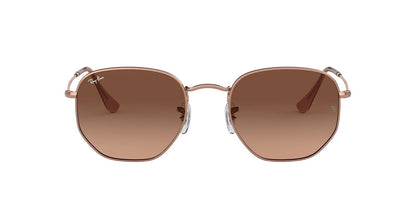 Ray-Ban - Lentes oscuros, Hexagonal - 51 - Copper - Pink Gradient Brown